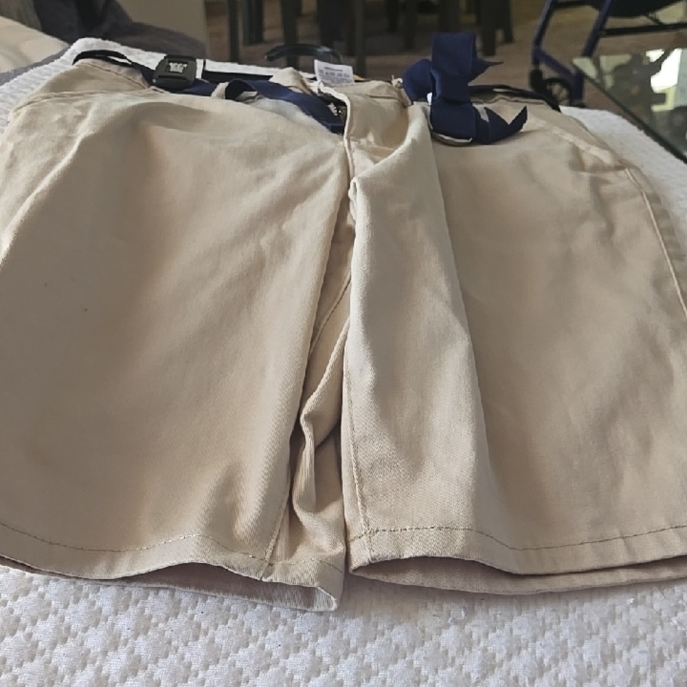 Gymboree Khaki Shorts with Dark Blue Details